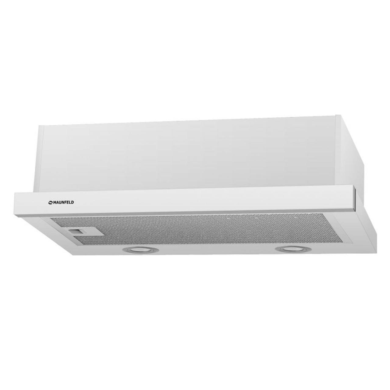 Вытяжка встраиваемая MAUNFELD VS Light 60 белый/белое стекло