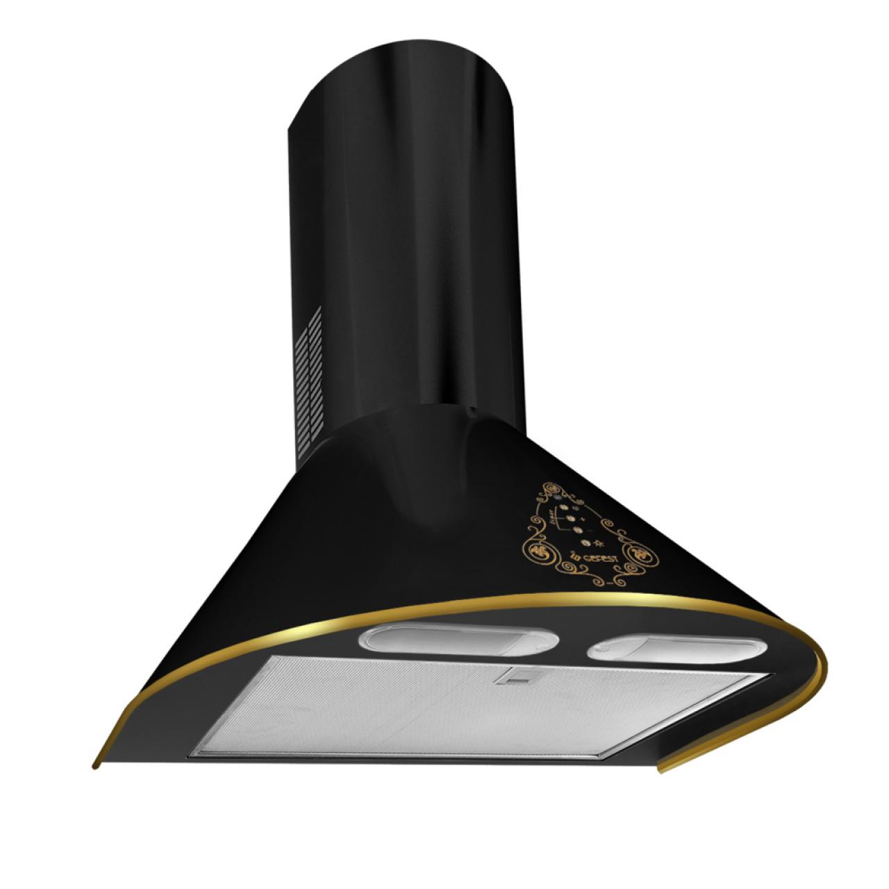 Вытяжка GEFEST ВО 1503 К73 черный/золото