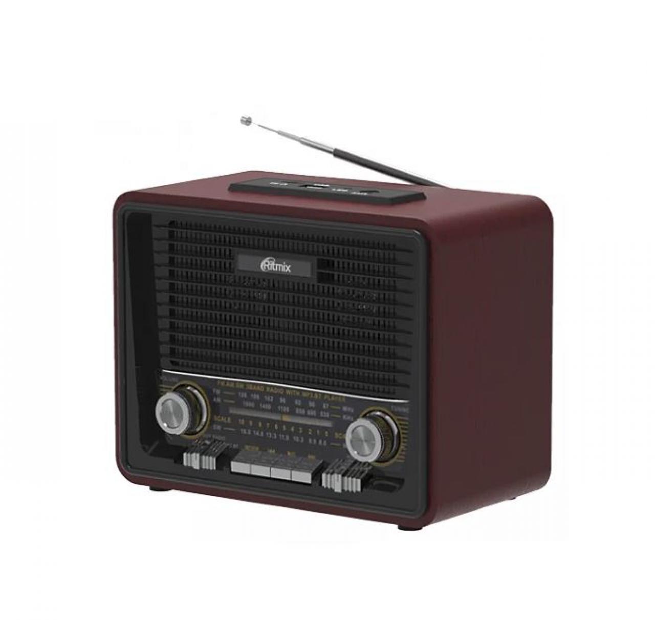 Радиоприемник Ritmix RPR-088 коричневый/черный