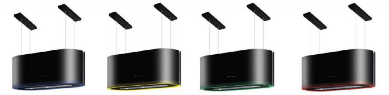 Вытяжка островная Konigin Serenity Black 80 черный