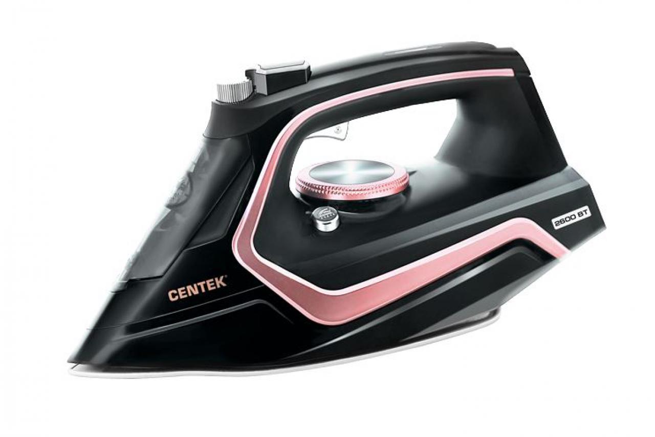 Утюг CENTEK CT-2313 черный/розовый