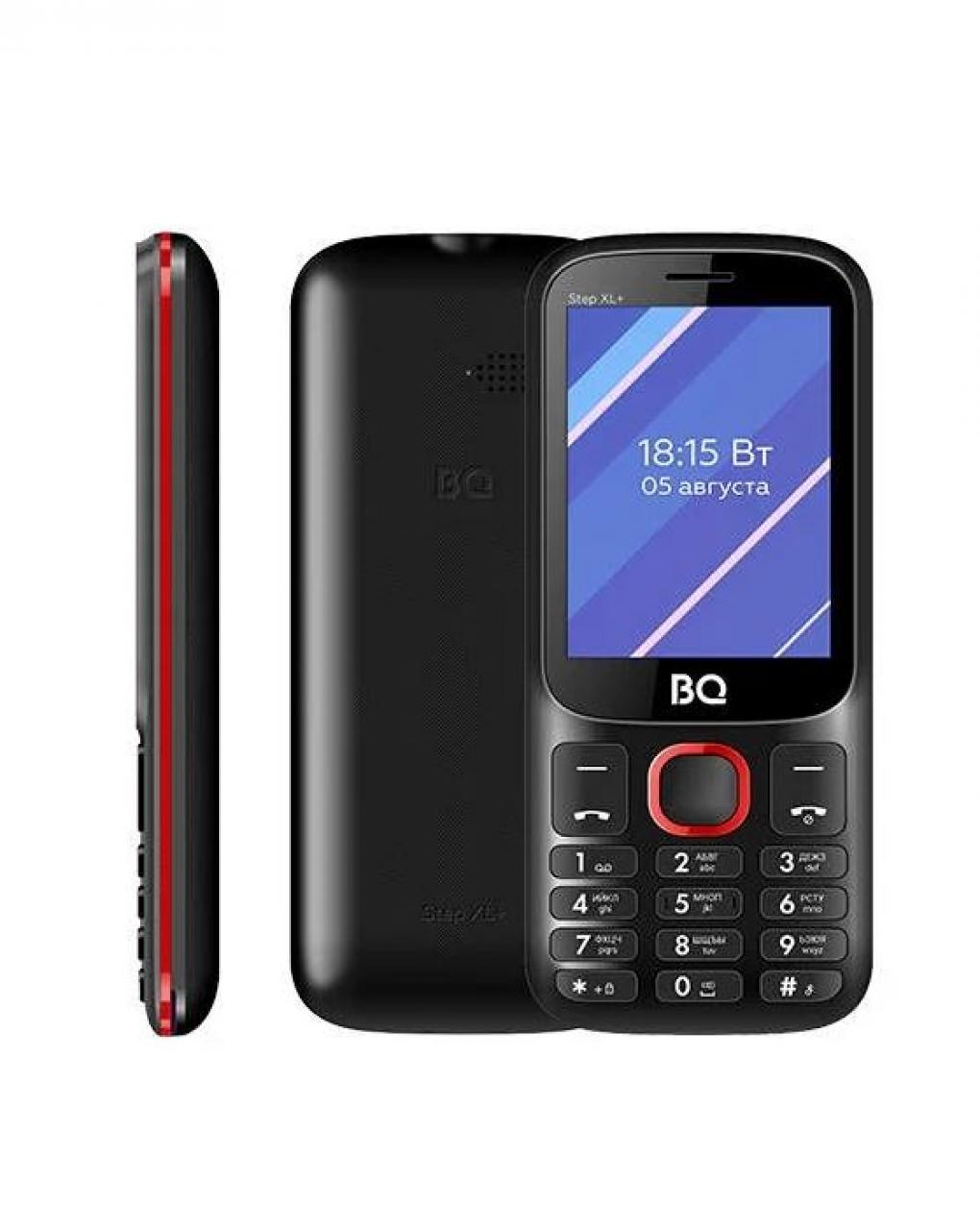 Телефон BQ 2820 Step XL+ черный/красный