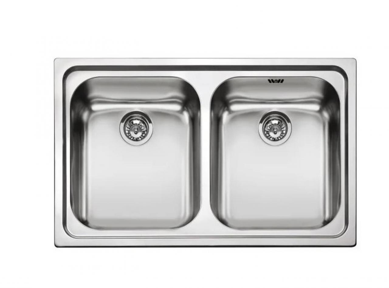 Врезная кухонная мойка smeg SP792-2 79х50см нержавеющая сталь