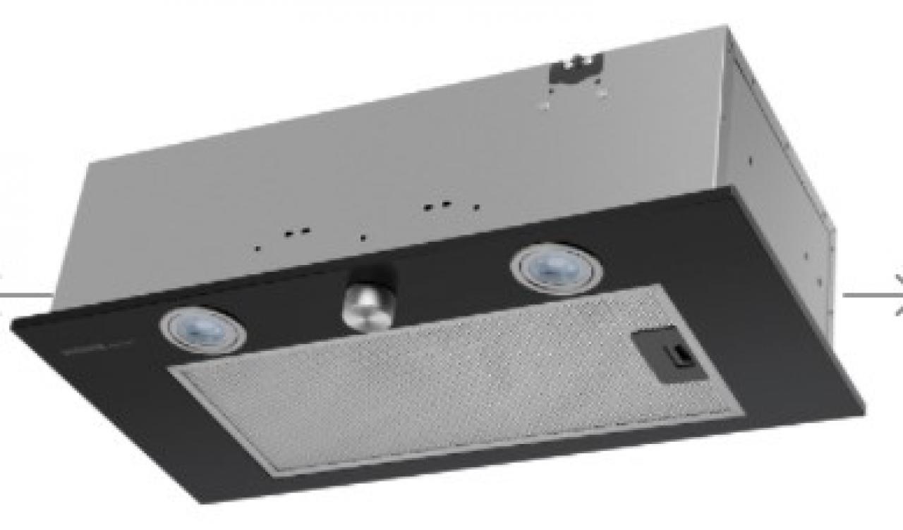 Встраиваемая вытяжка HOMSair Camelia Power 60RD Black