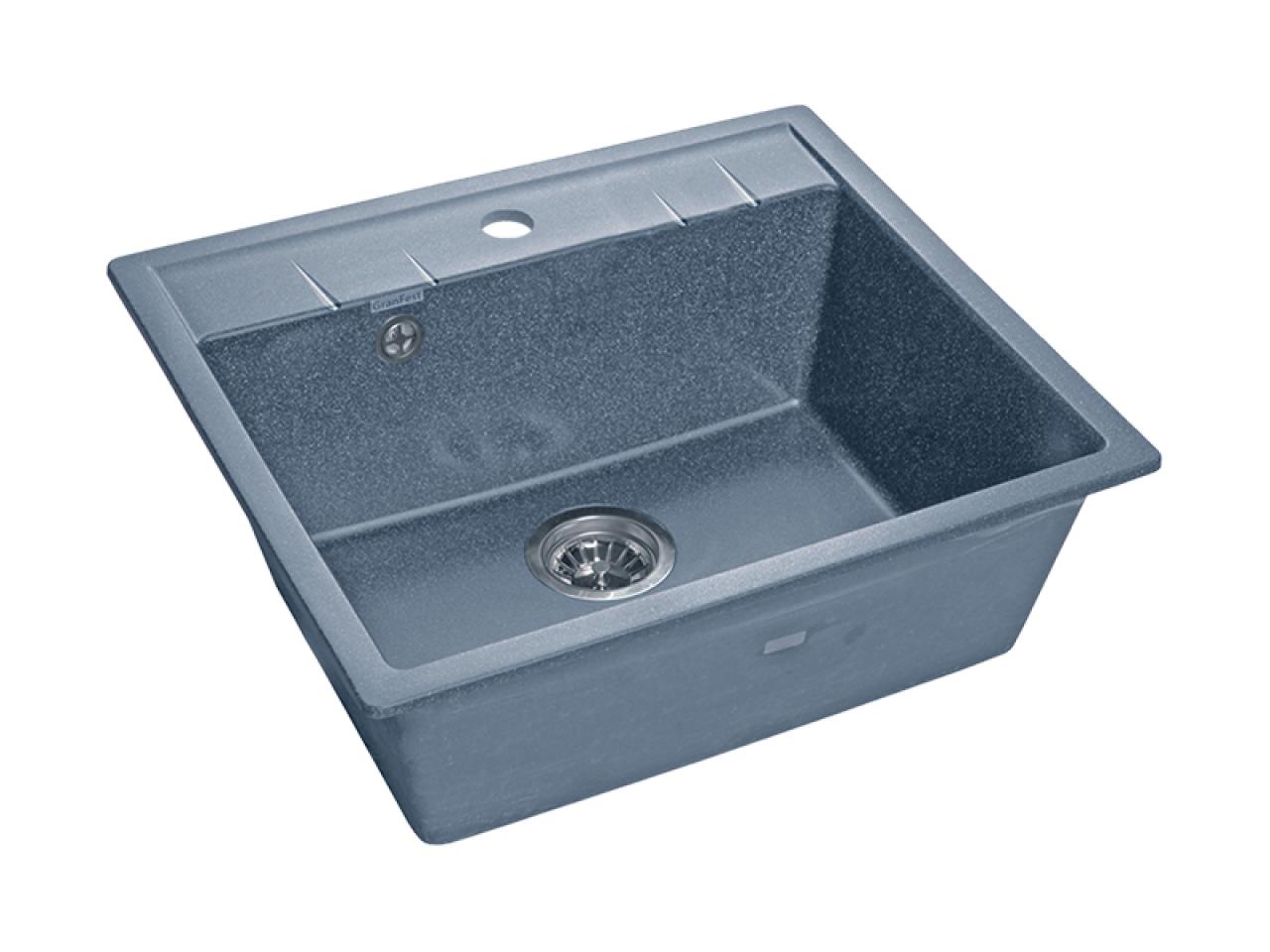 Врезная кухонная мойка GranFest QUADRO GF-Q-561 графит