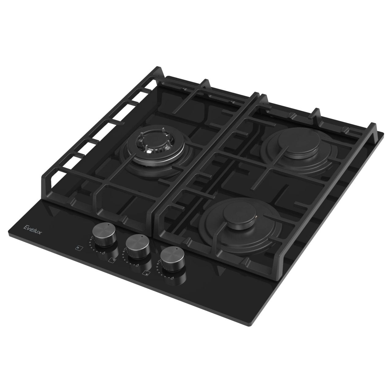 Газовая варочная панель Evelux HEG 450 BG черный
