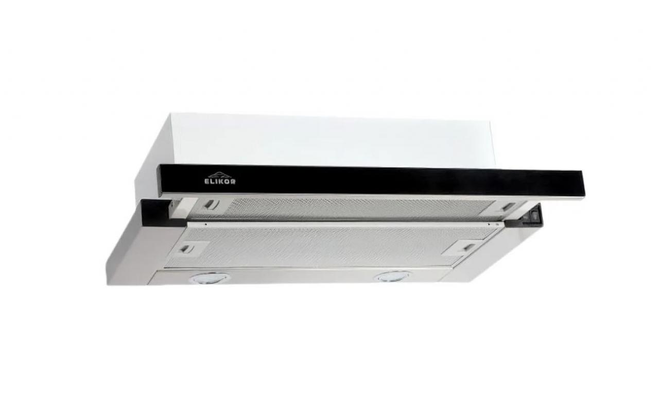 Вытяжка встраиваемая ELIKOR Интегра GLASS 60Н-400-В2Д нержавейка/стекло черное