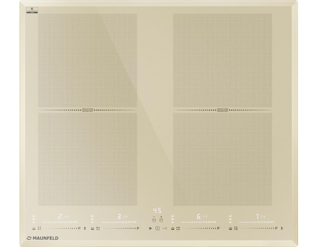 Индукционная варочная панель с двумя Flex Zone и Booster MAUNFELD CVI594SF2BG LUX