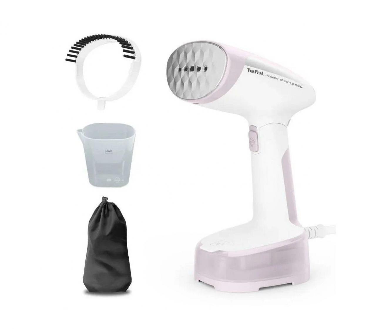 Отпариватель Tefal DT3050E1 Access Steam Pocket белый/розовый