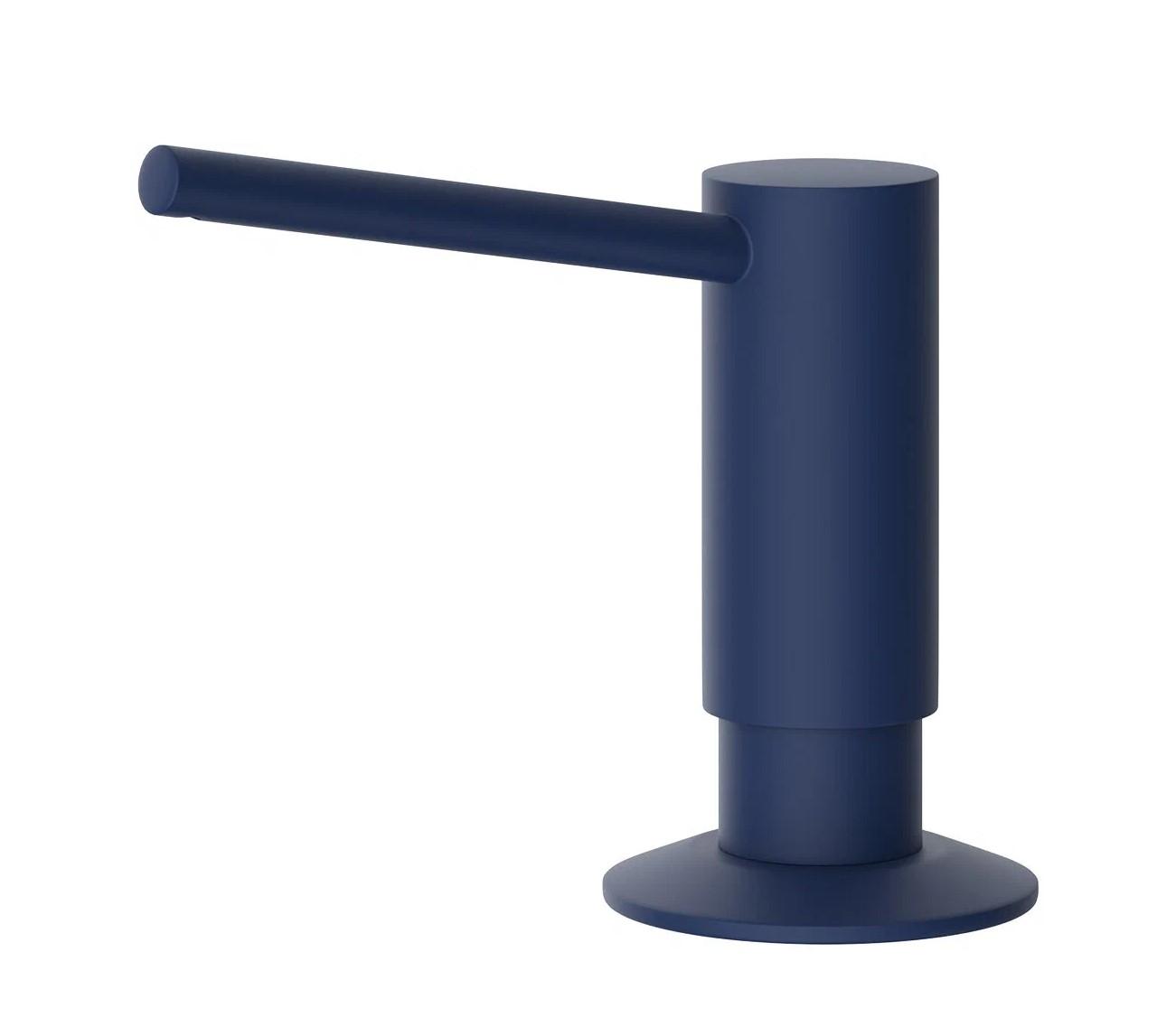 Дозатор для моющего средства OMOIKIRI OM-02-IB латунь/Indigo blue