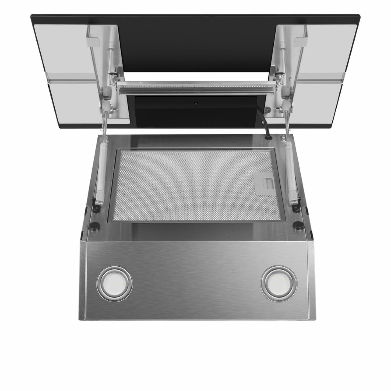 Кухонная вытяжка MAUNFELD Mersey 60 черный\вставка сатин