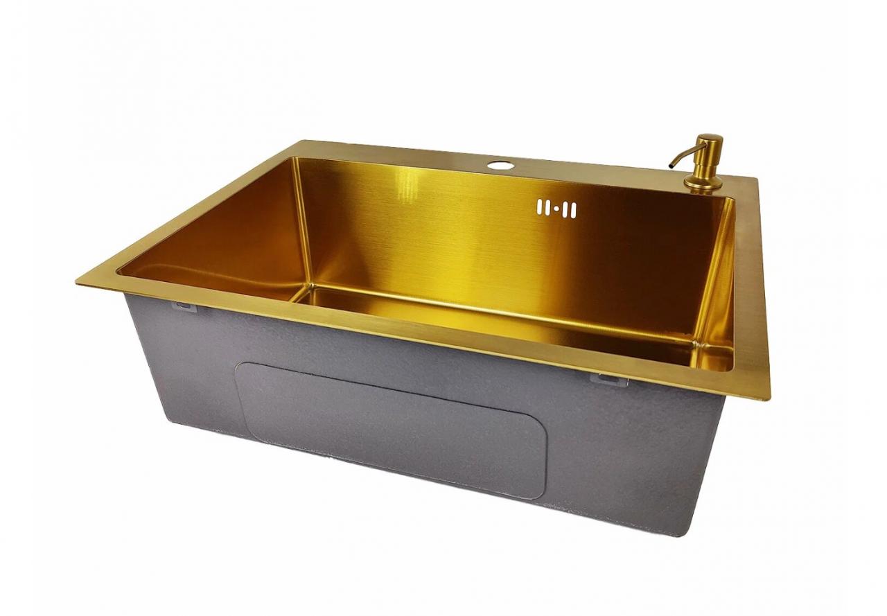 Мойка кухонная Emar EMB-119 PVD Nano Golden
