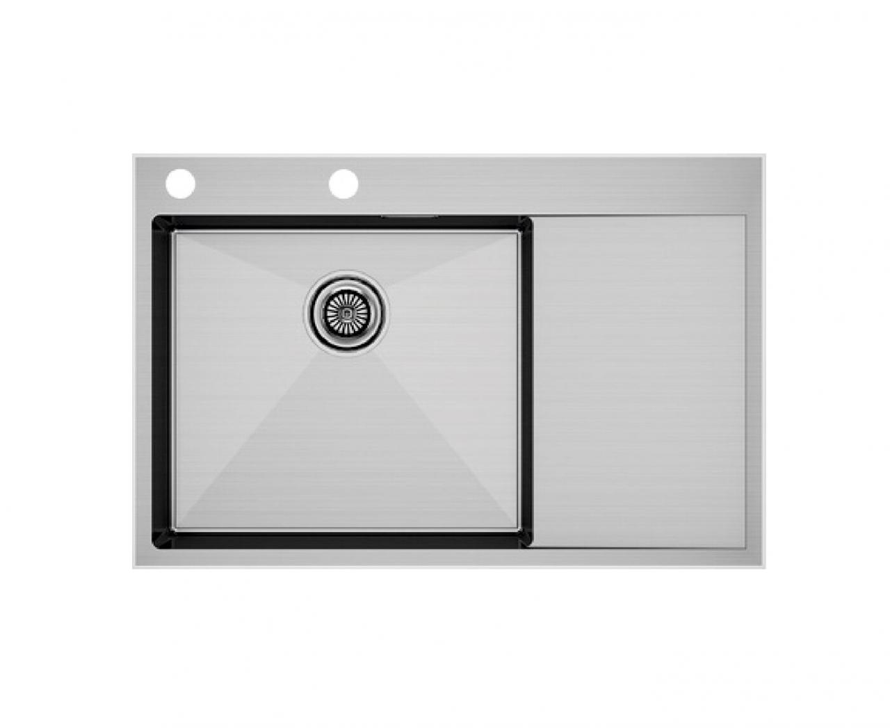 Мойка кухонная Paulmark ATLAN Edge PM777851-BSR нержавеющая сталь левая