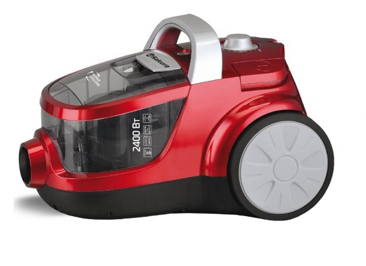 Пылесос Sakura SA-8314R красный металлик