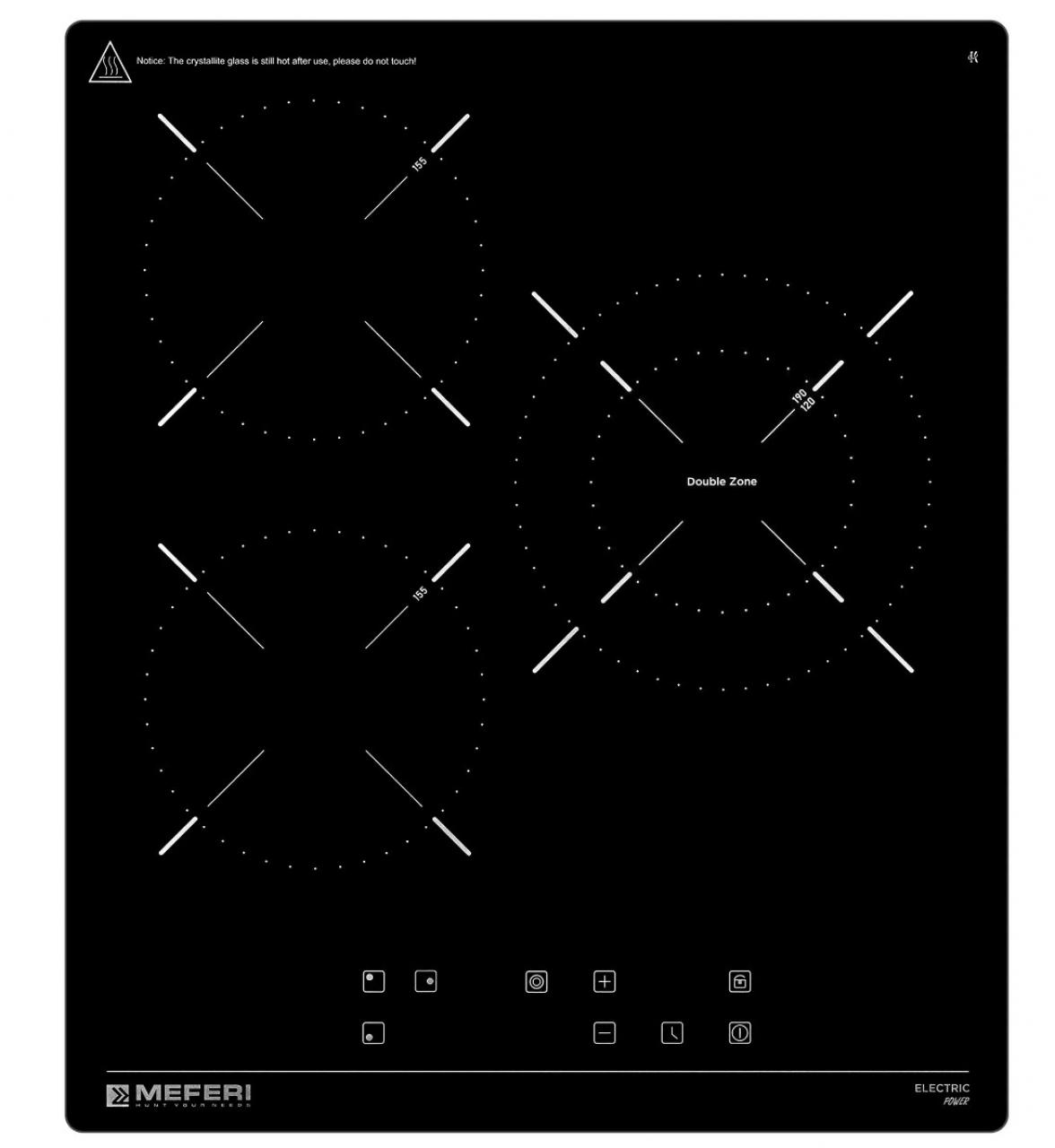 Электрическая варочная панель MEFERI MEH453BK POWER