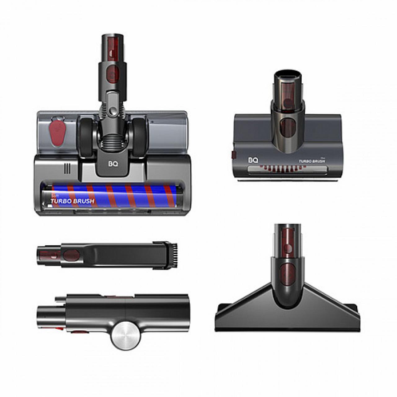 Пылесос беспроводной BQ VCA1000W серый/красный