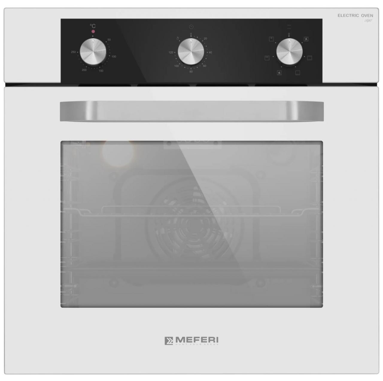 Встраиваемый электрический духовой шкаф MEFERI MEO606WH LIGHT белый