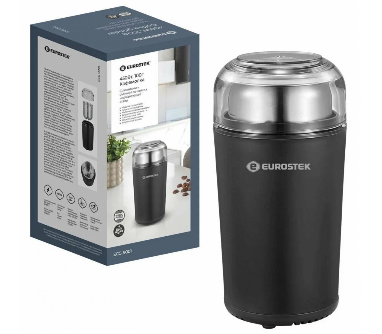 Кофемолка Eurostek ECG-9001 черный