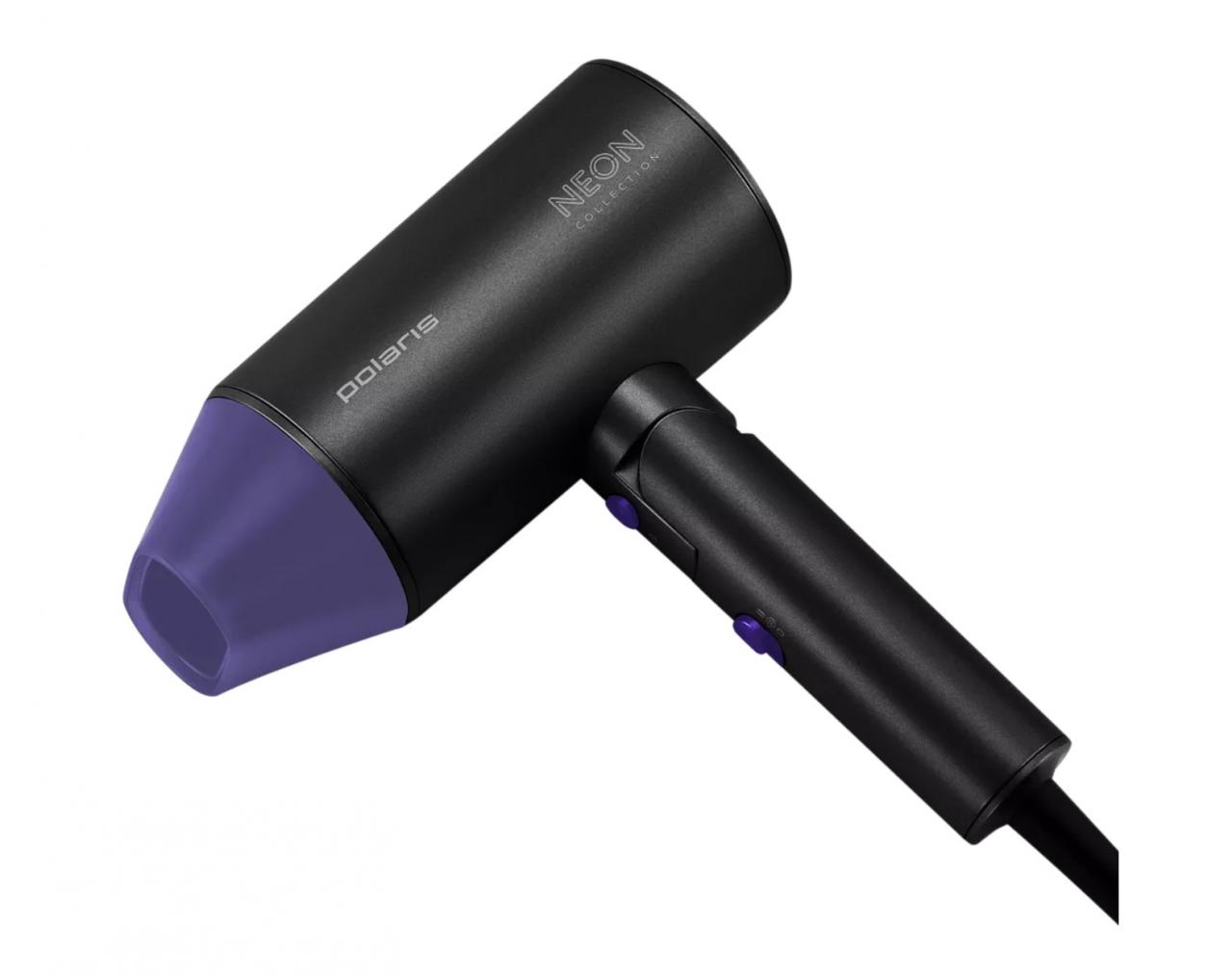 Фен Polaris PHD-2120 TI черный/фиолетовый