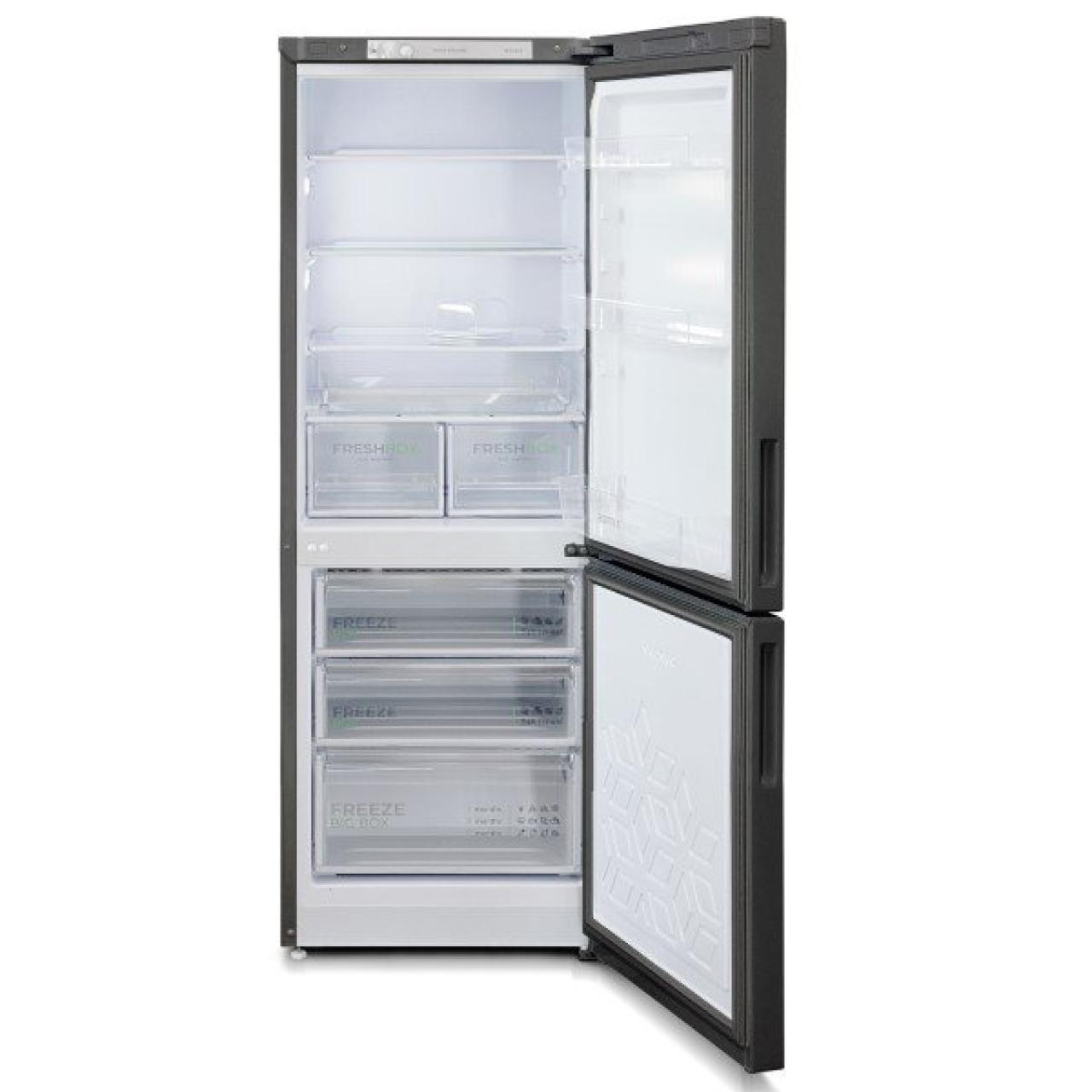 Двухкамерный холодильник Бирюса W6133 графит