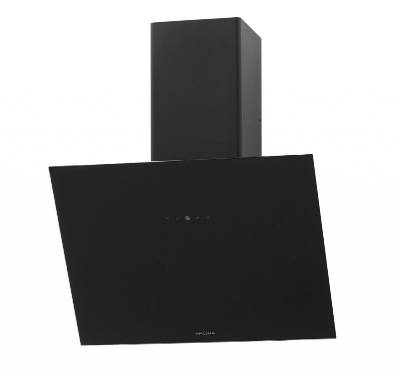 Вытяжка кухонная 60 см наклонная KRONA BELINDA 600 black SGC (KRHD239)