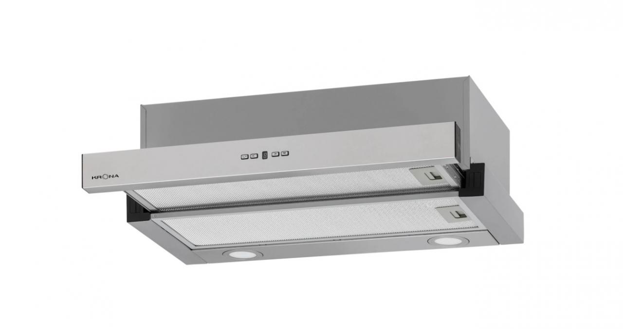 Вытяжка кухонная 60 см встраиваемая KRONA KAMILLA TK 600 INOX (1 мотор)