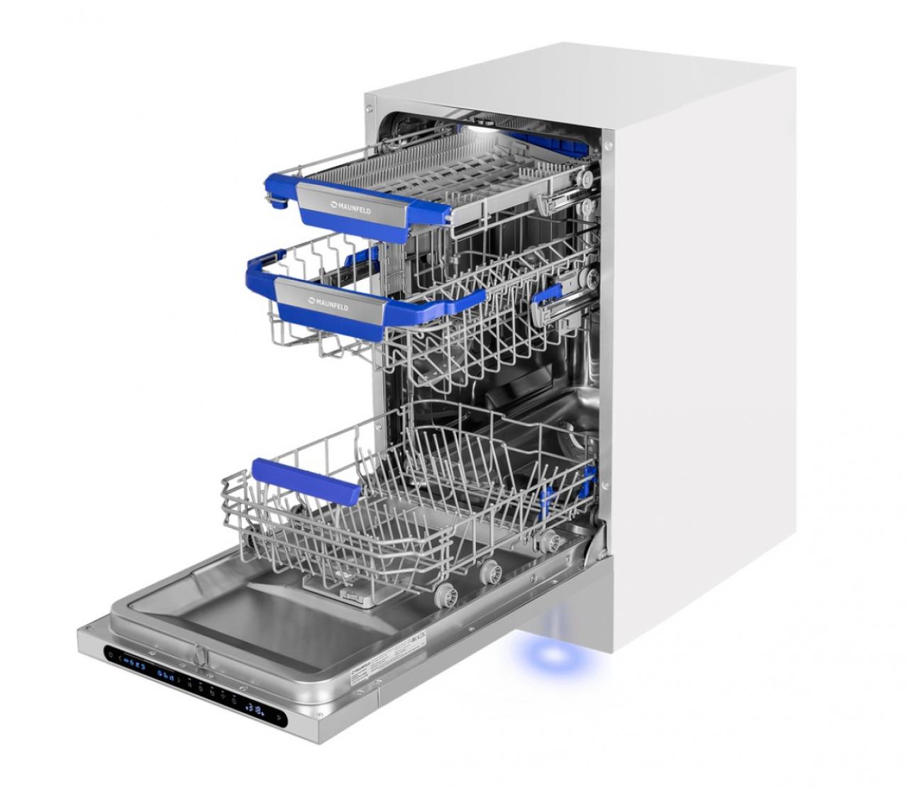 Посудомоечная машина встраиваемая Maunfeld MLP45331T Light Beam Wi-Fi
