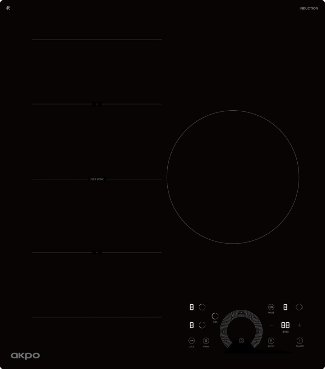 Варочная оверхность AKPO PIA 4593014K BL