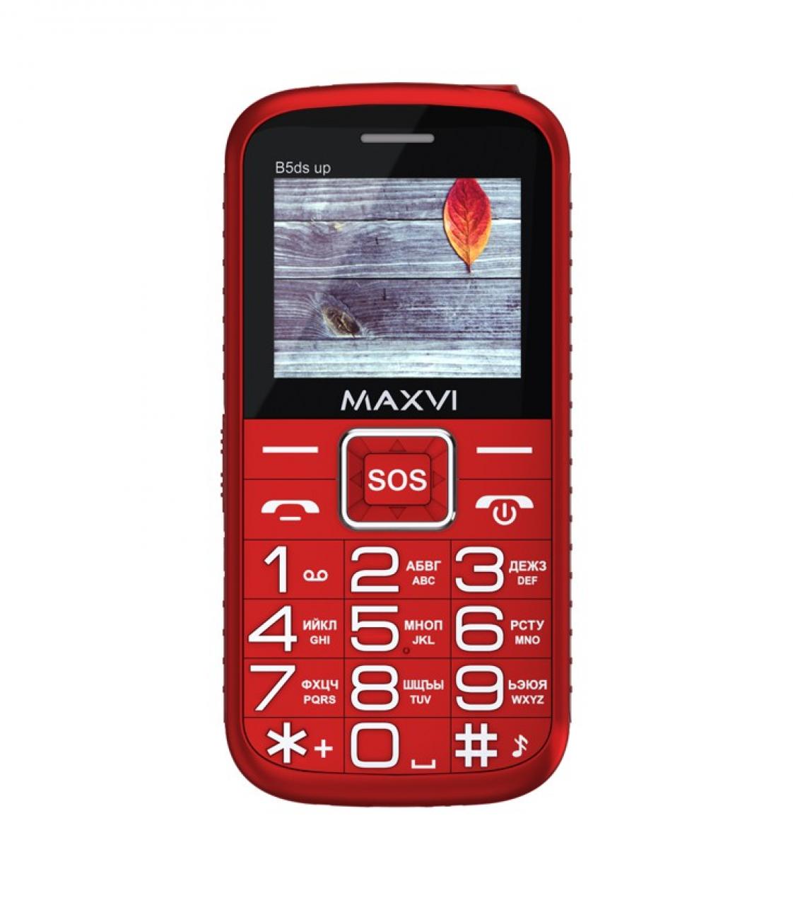 Мобильный телефон Maxvi B5ds up red