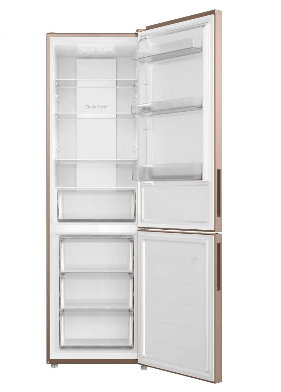 Холодильник CANDY COMBI CFN6200G золотистый