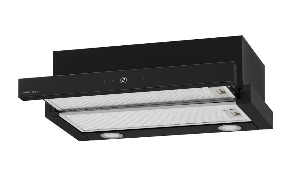 Вытяжка кухонная 60 см встраиваемая KRONA KAMILLA T SENSOR MAX 600 Black