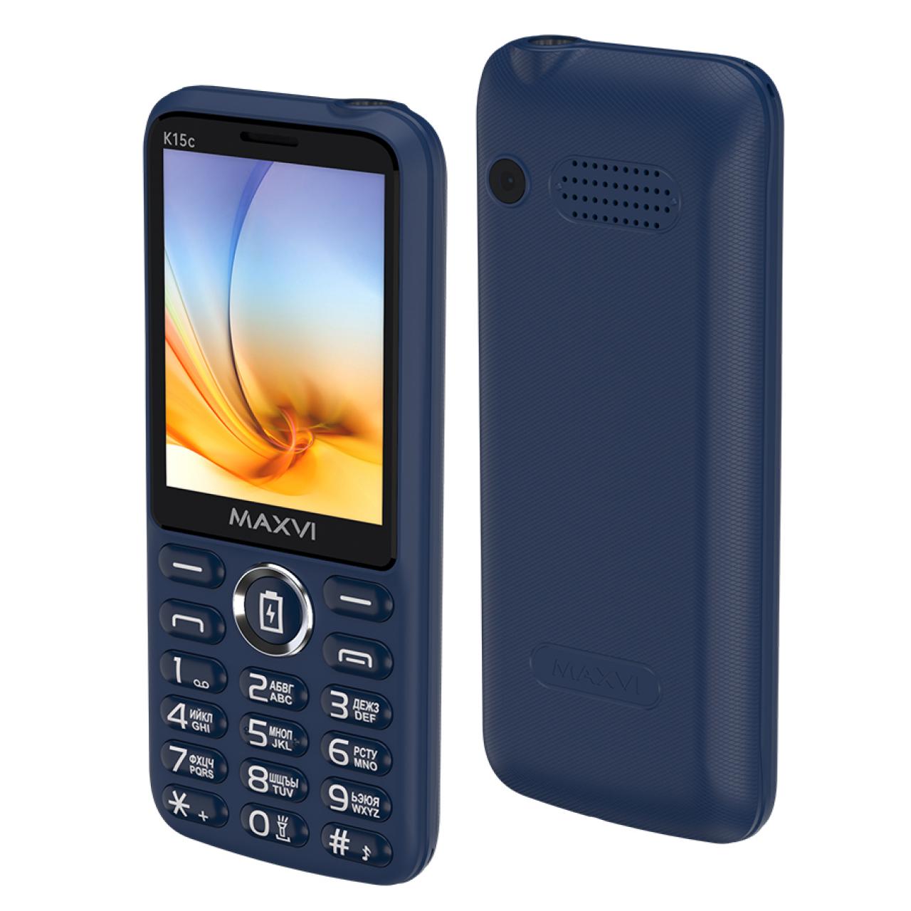 Телефон Maxvi K15c blue