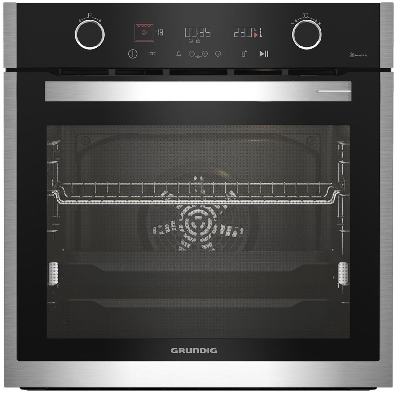 Электрический духовой шкаф Grundig GEBM19400BPHI нержавеющая сталь/черный