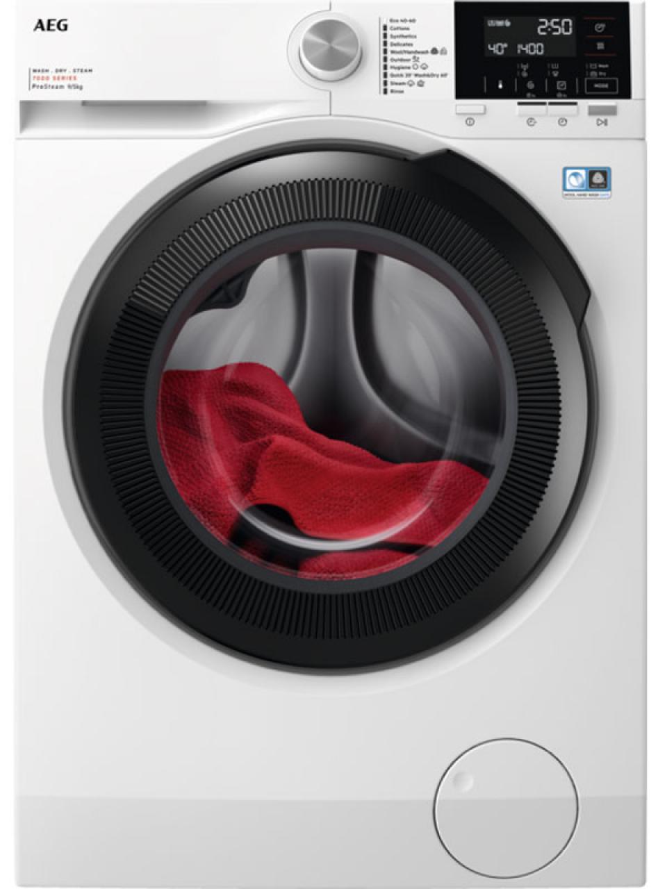Стирально-сушильная машина AEG LWR71944B белый