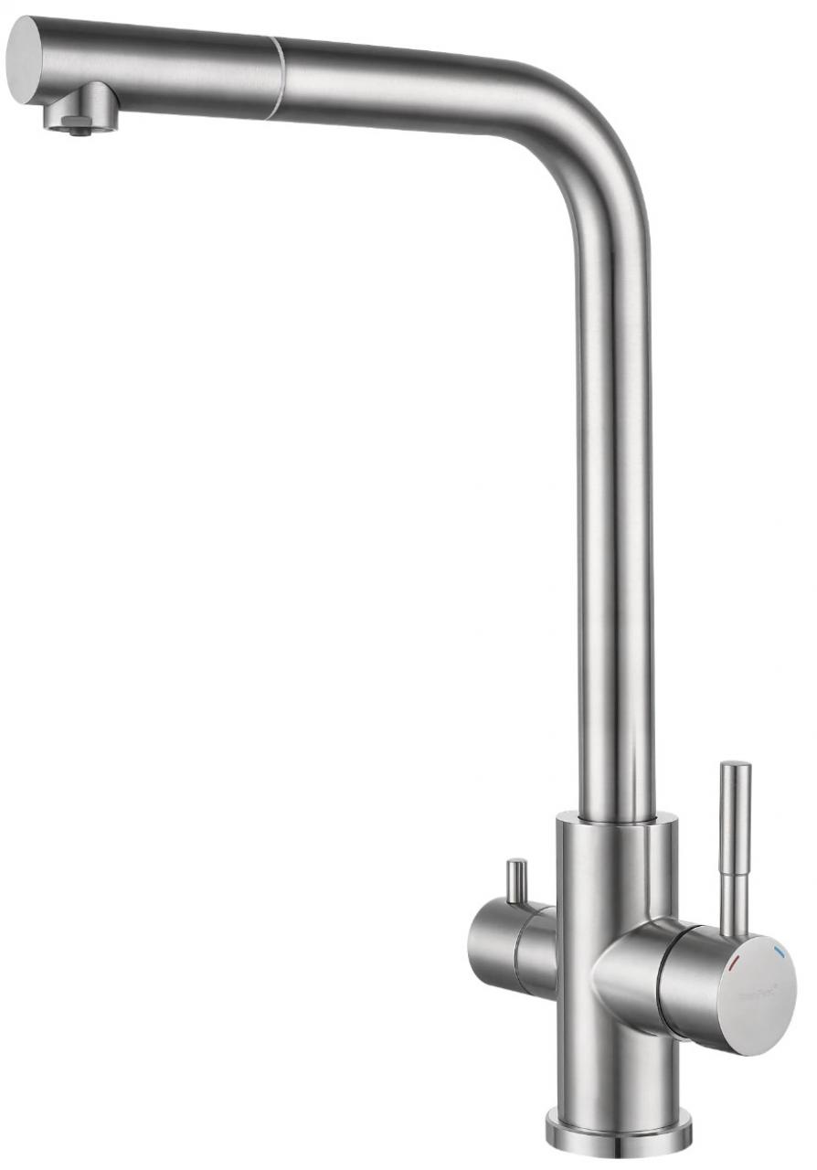 Смеситель кухонный GranFest QUARZ GF-Z-5421 inox