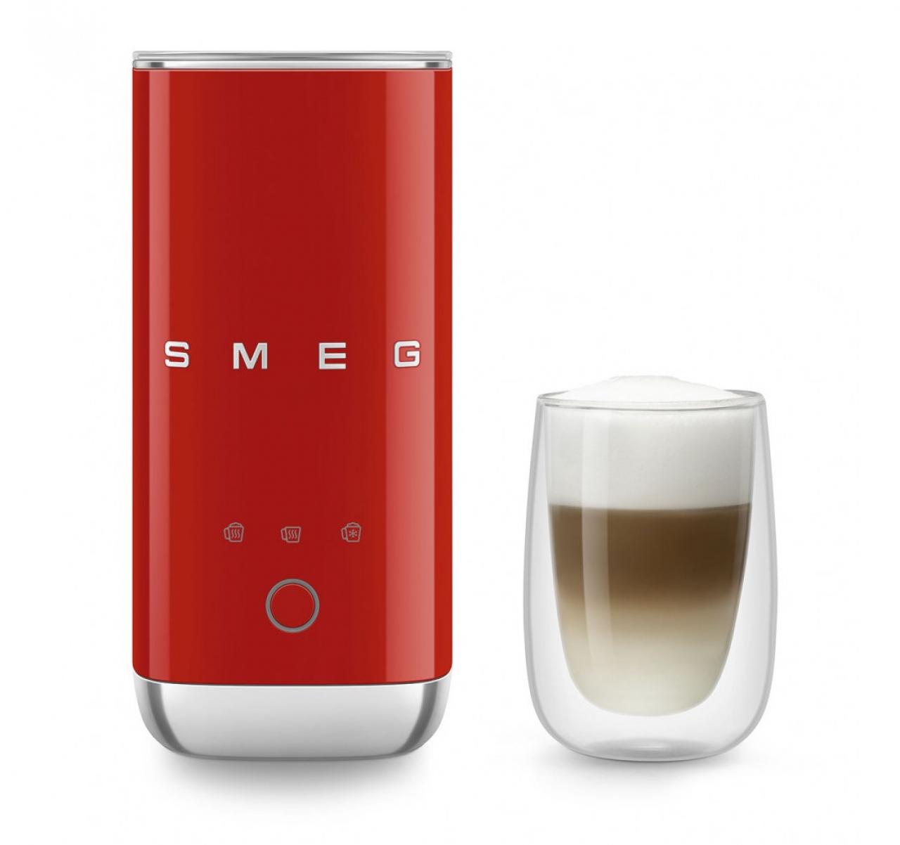 Пеновзбиватель Smeg MFF02RDEU красный