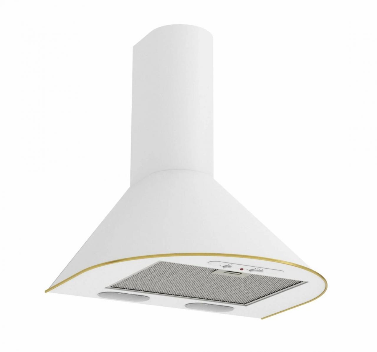 Кухонная вытяжка Elikor: Эпсилон 60П-430-П3Л белый/золото