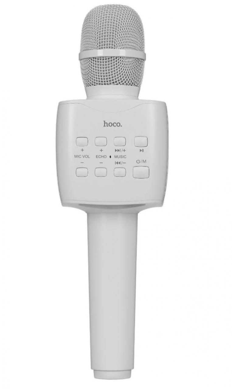 Караоке-микрофон-колонка Hoco BK5 Cantando беспроводной белый