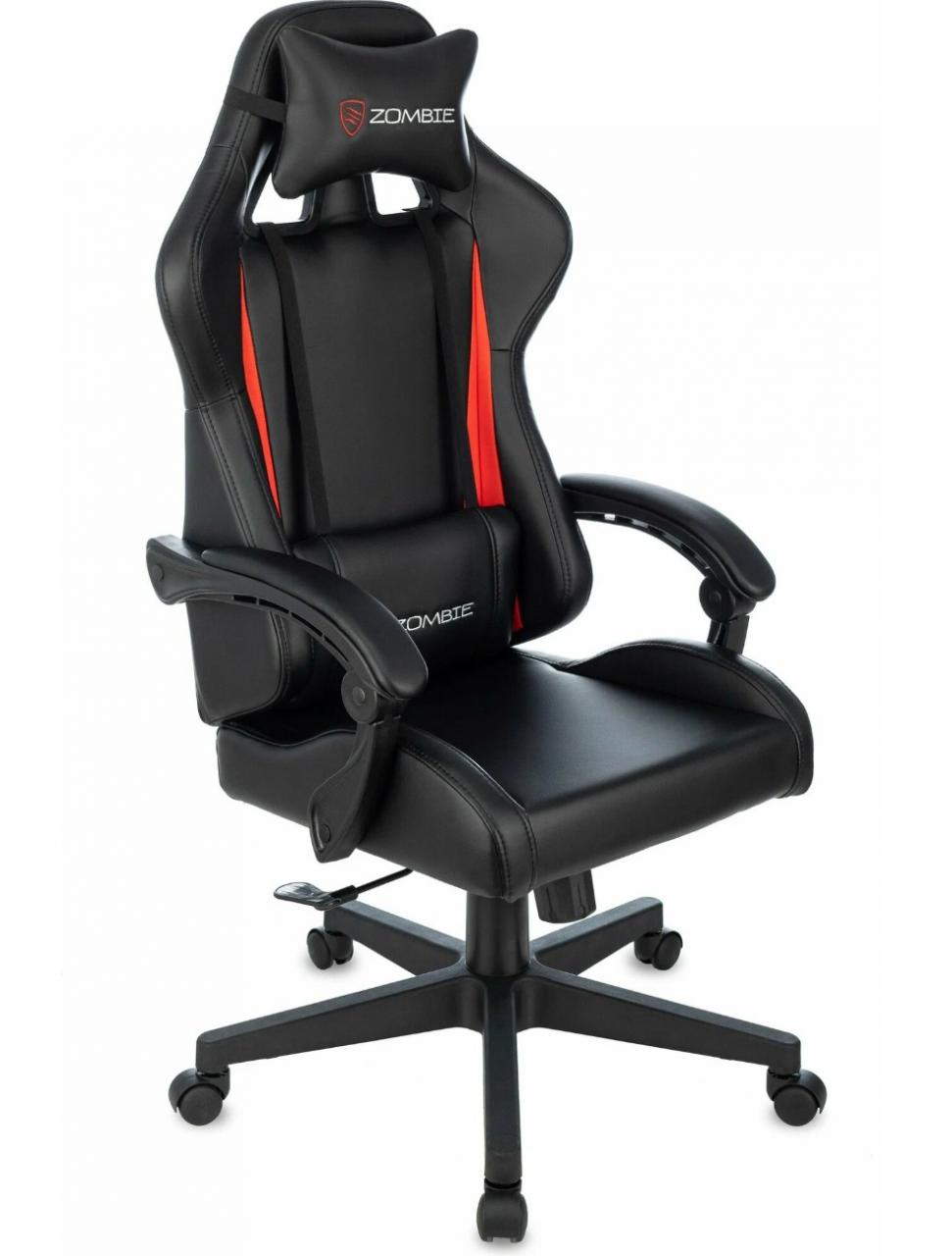 Кресло игровое компьютерное ZOMBIE GAME TETRA BR черный/красный