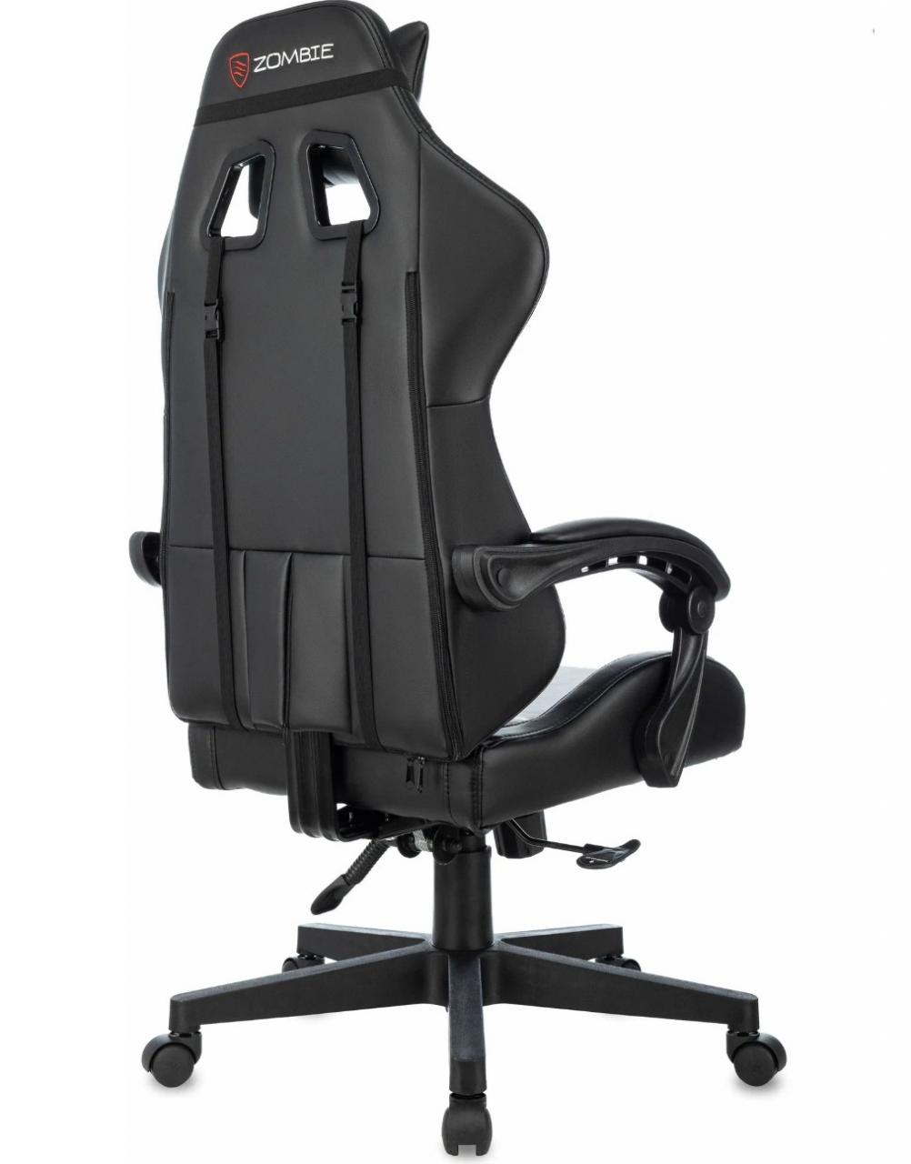 Кресло игровое компьютерное ZOMBIE GAME TETRA BR черный/красный