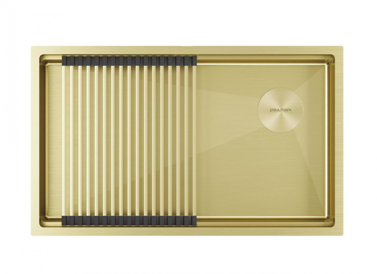 Мойка кухонная Paulmark NEXT-PRO 74 UNI светлое золото