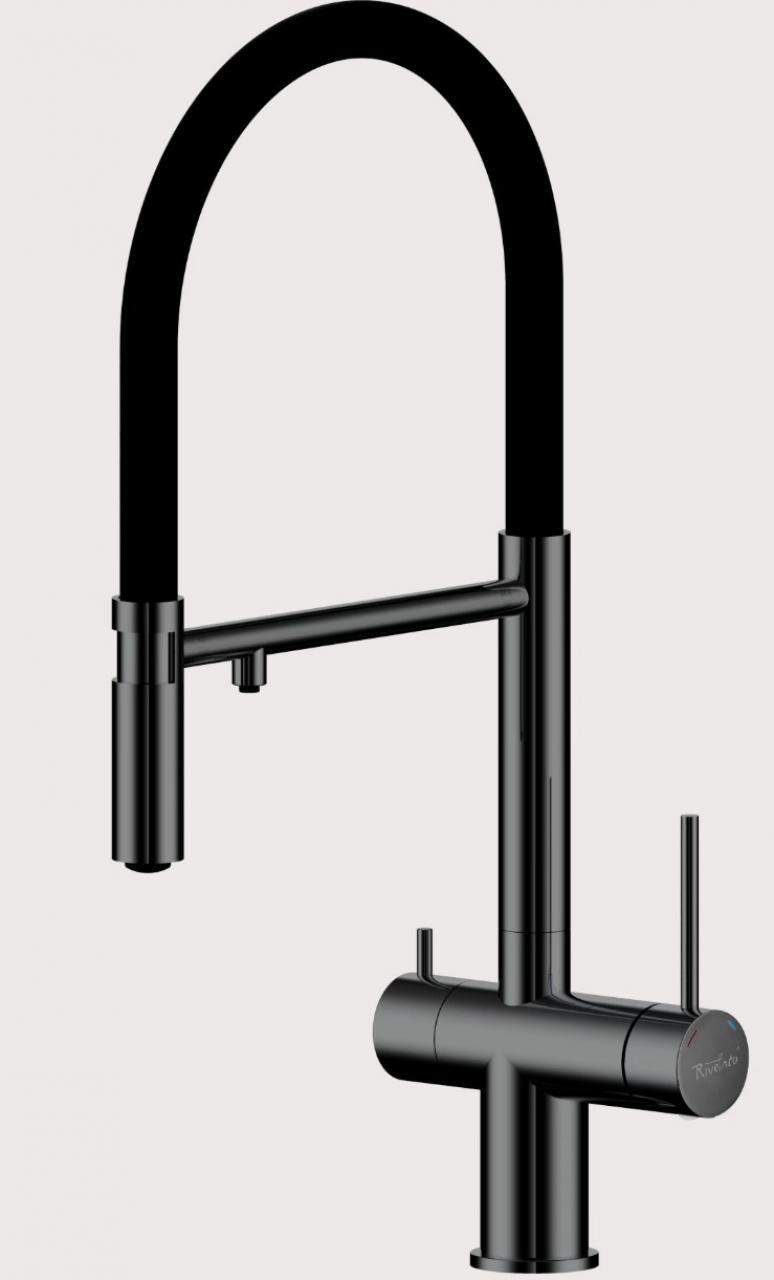 Смеситель кухонный Rivelato ADRIA 1523517 PVD black