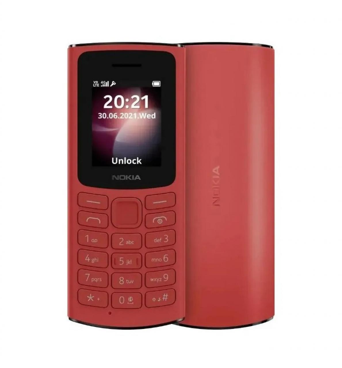 Мобильный телефон (кнопочный) NOKIA 105 TA-1557 Dual Sim RED