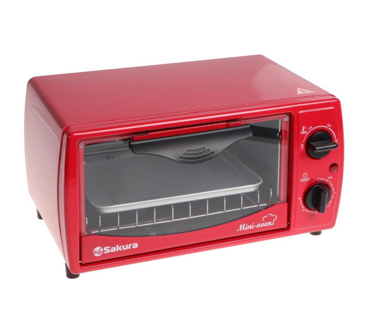 Мини-печь Sakura SA-7018R красный
