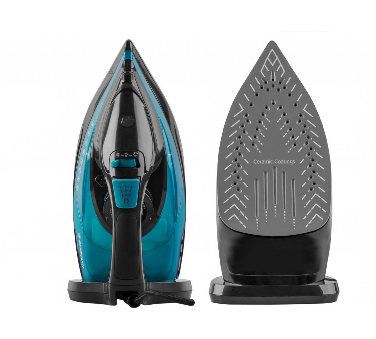 Утюг Endever Delta-227 черный/лазурно-синий