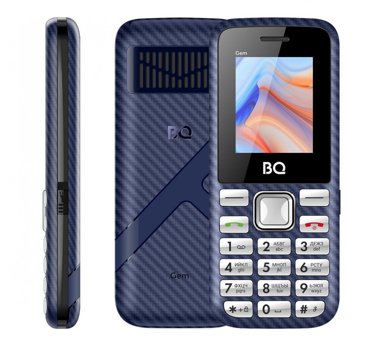 Сотовый кнопочный телефон BQ 1860 Gem Dark Blue