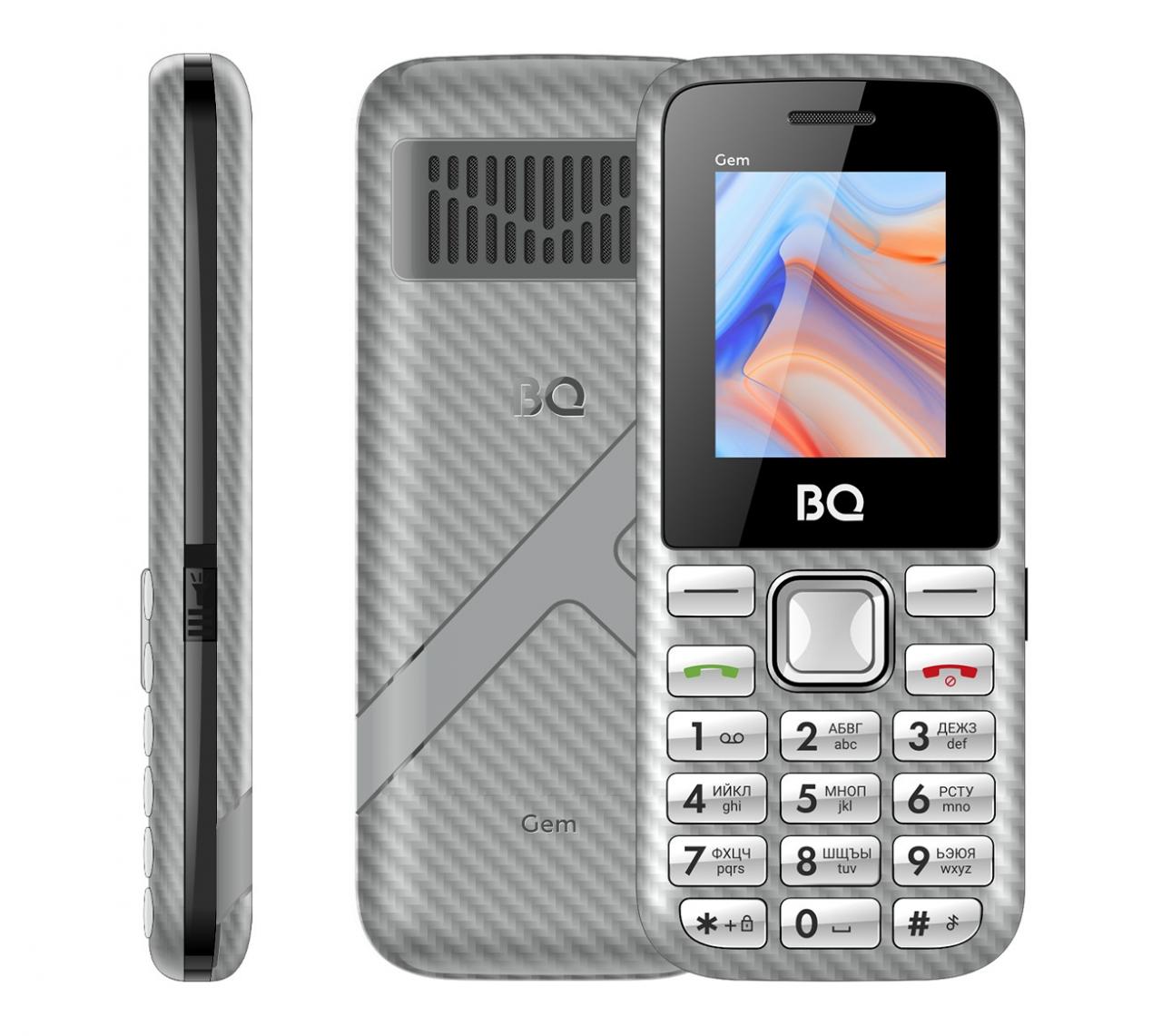 Сотовый кнопочный телефон BQ 1860 Gem Gray
