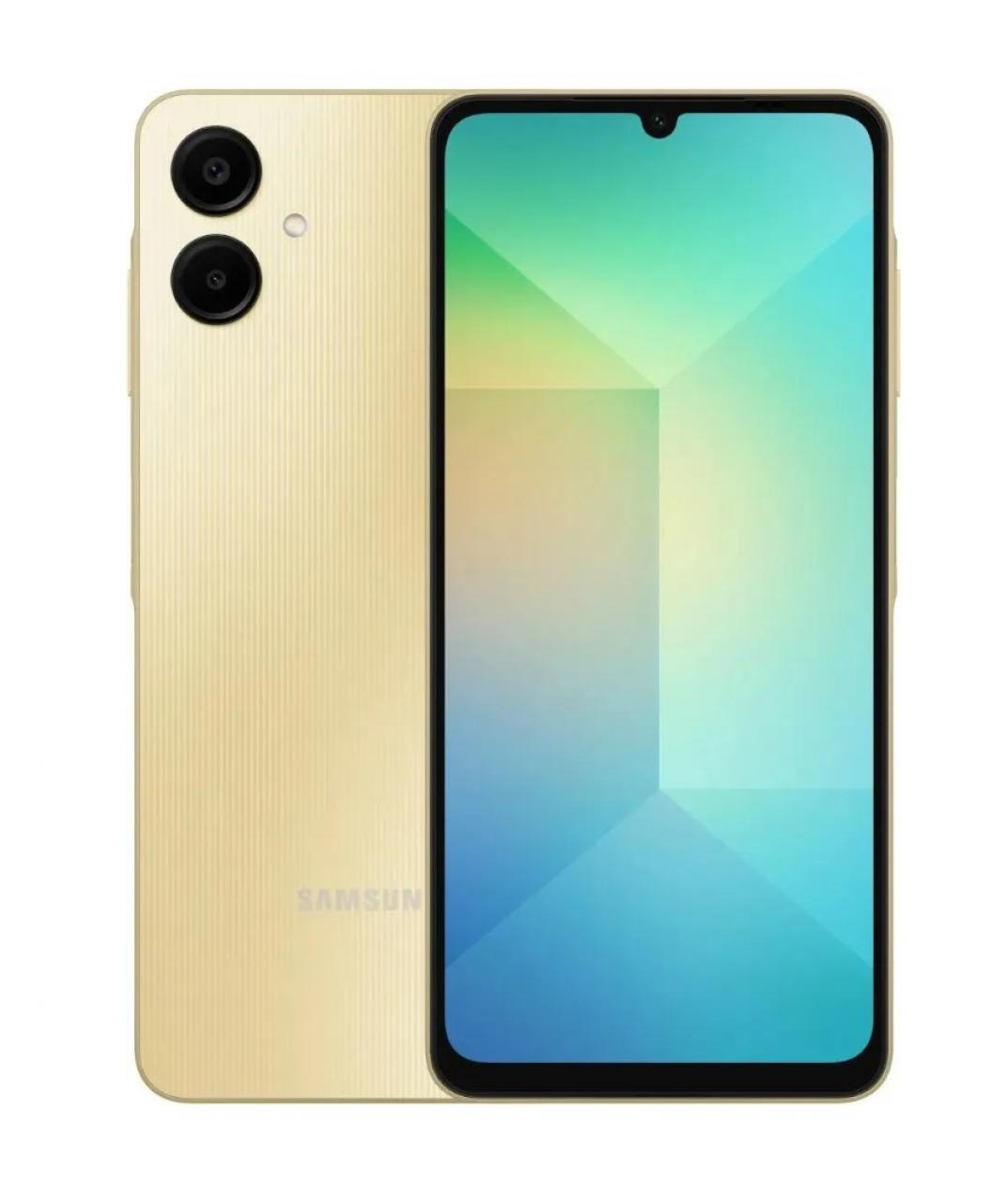 Смартфон Samsung Galaxy A06 (SM-A065F) 4/128 ГБ 6.7" золотистый 4G LTE