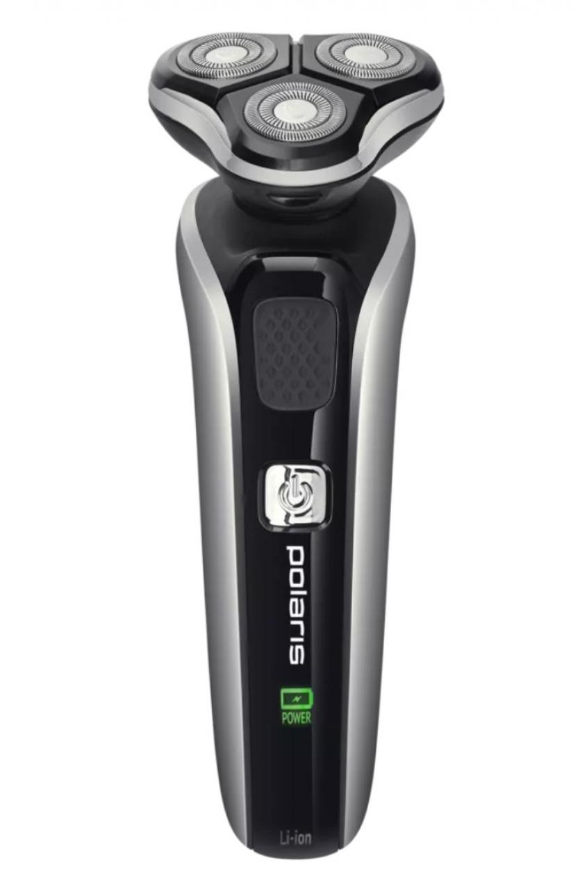 Бритва Polaris PMR 0307RС wet&dry PRO 5 blades+ черный/хром