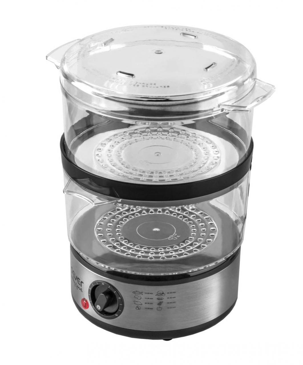 Электрическая пароварка ENDEVER Vita-165 черный/стальной